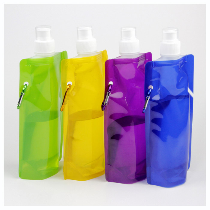 Wholesale BPA Free Folding Water Bottle 480ml Collapsible wa