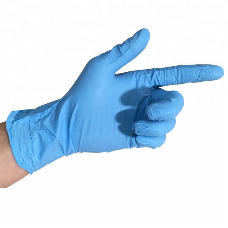 Powder Free Nitrile Exam gloves Medium Size Box Blue Nitrile