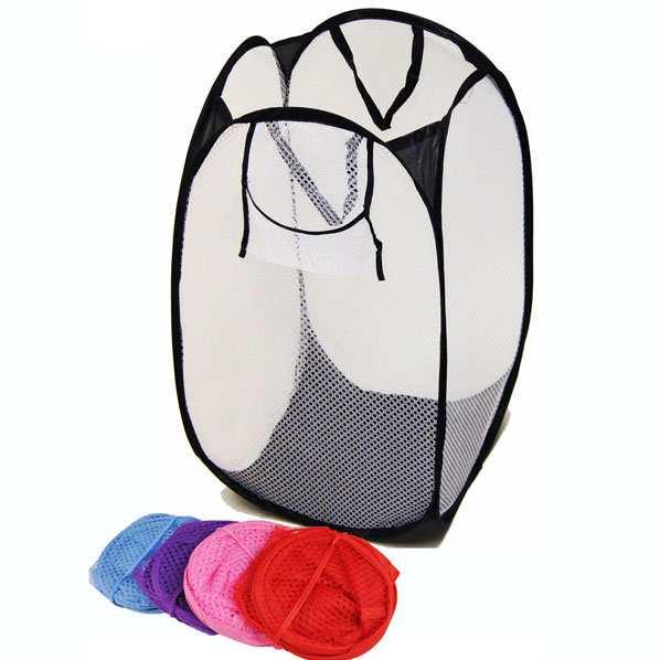 Pop up Mesh Foldable Laundry Hamper