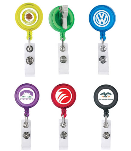 Retractable Badge Reels with ID Card Holder