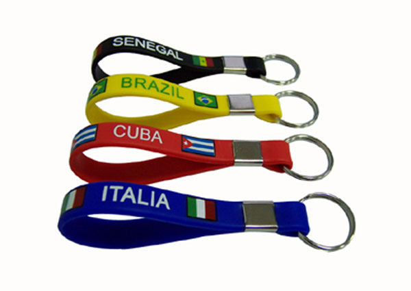 Printed Silicone Keychain