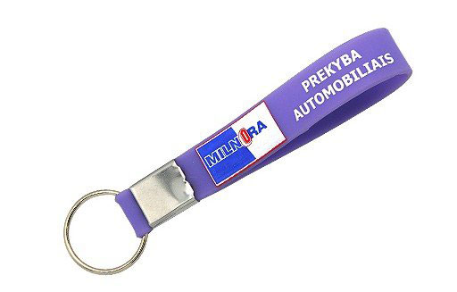 Silicone Keychain with Custom Logo