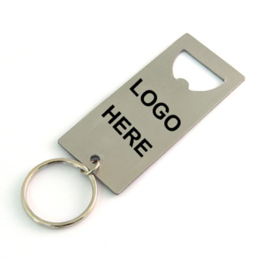 Metal Bottle Opener  with Keychain