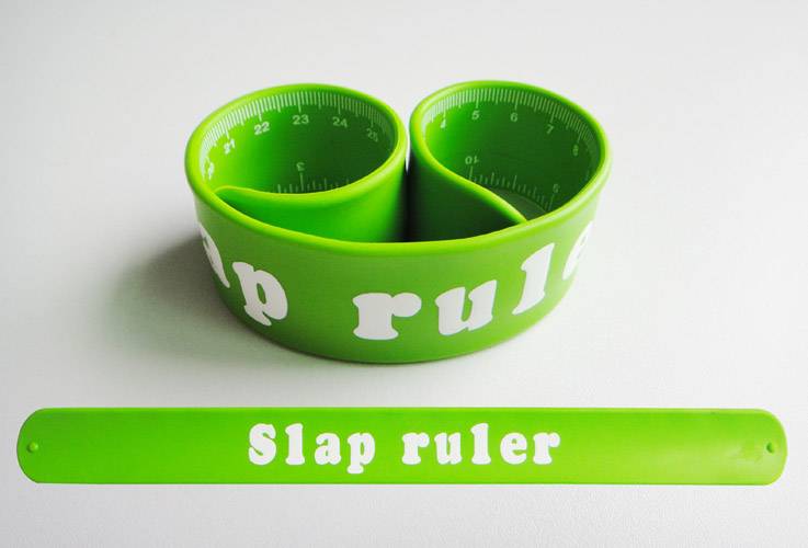 Silicone Slap Band with Ruler
