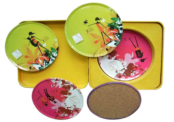 Promotional Gift Tin Coaster