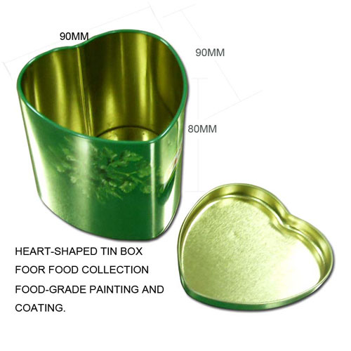 Heart Shape Tin Box