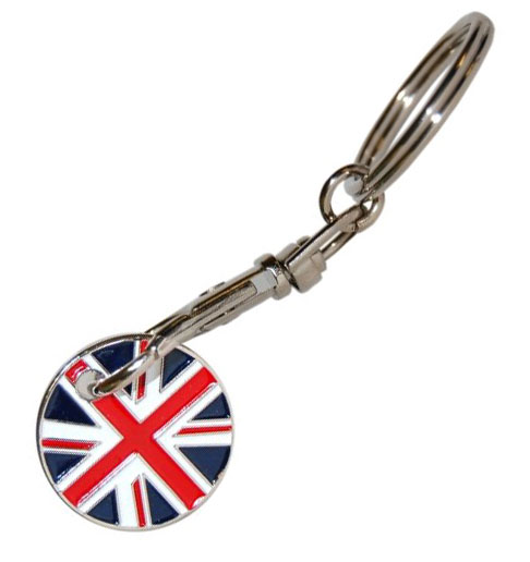 Supermarket Trolley Coin       Keychain